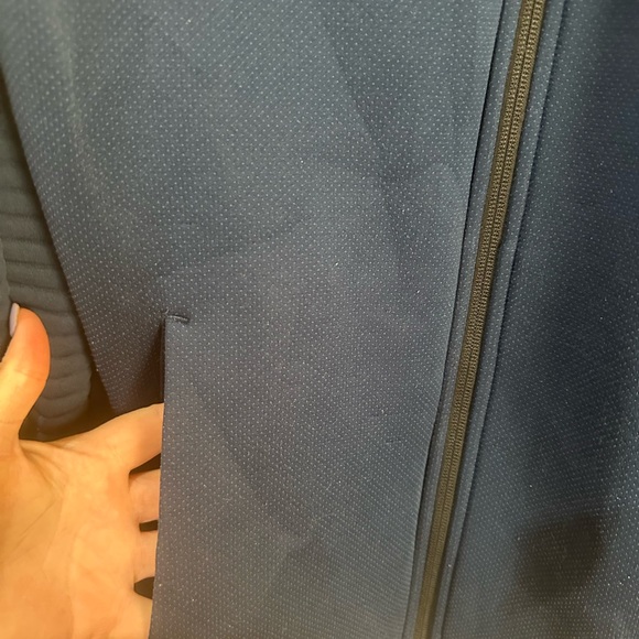 Under Armour Small Blue Storm Dakota Full Zip Ribbed Sleeve Golf Jacket - Picture 2 of 9